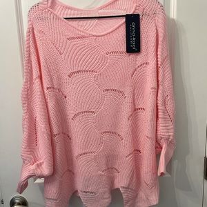 Pink detailed sweater